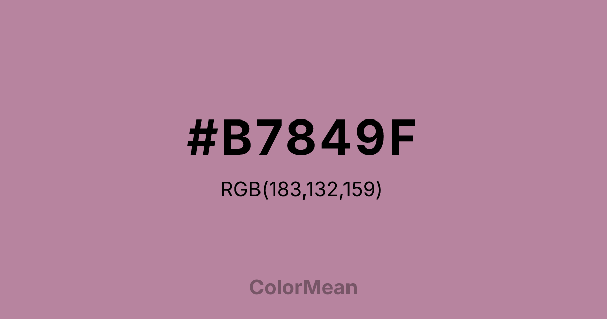 #B7849F color swatch