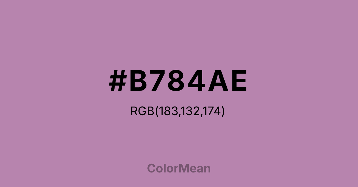 #B784AE color swatch