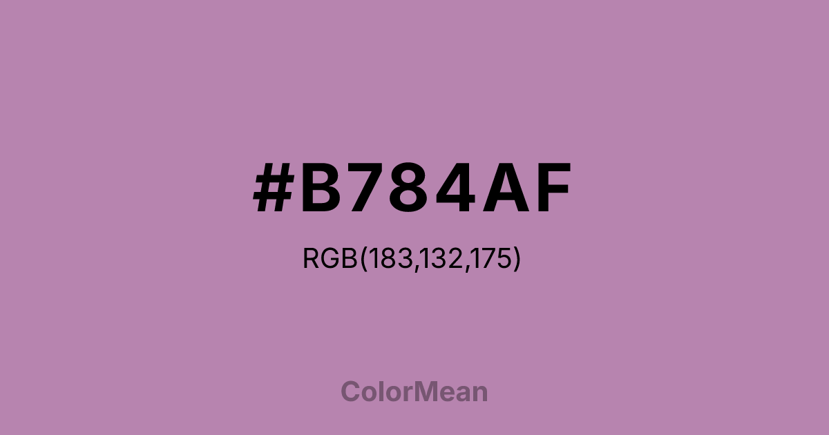 #B784AF color swatch