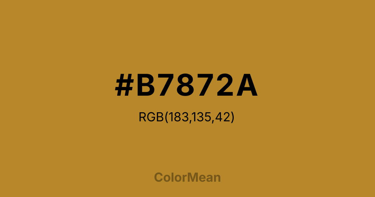 #B7872A color swatch
