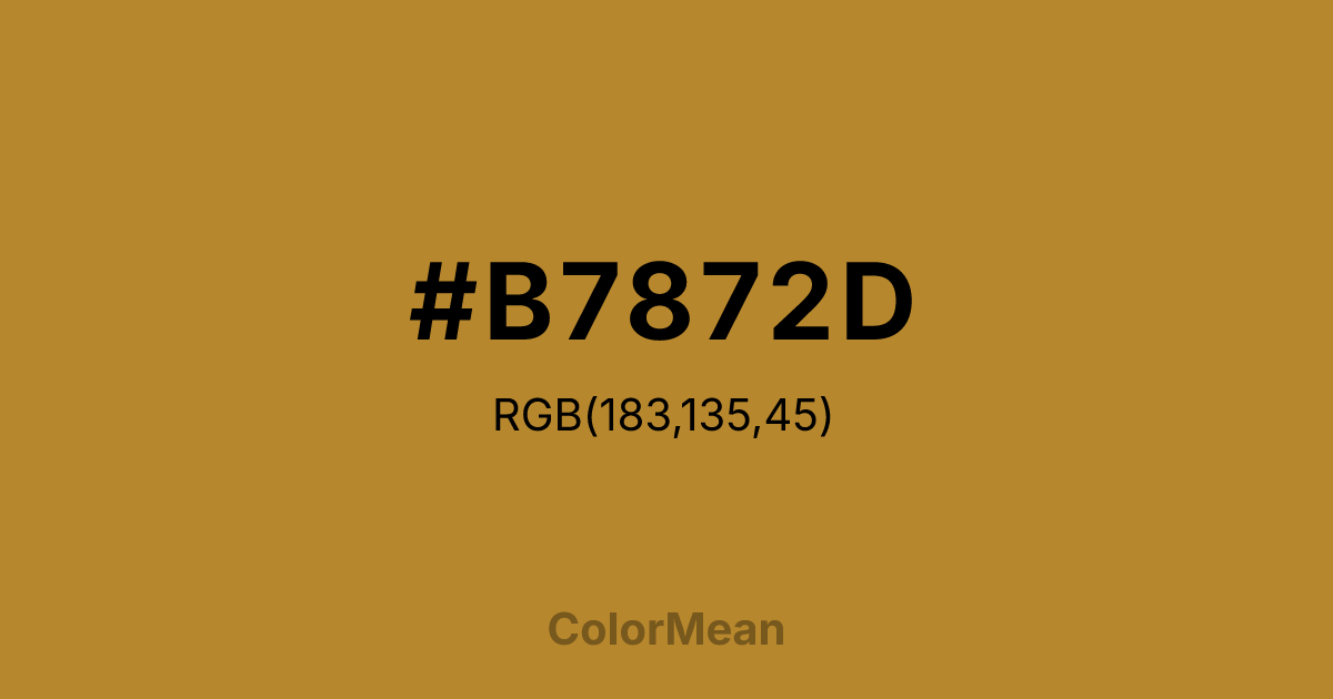 #B7872D color swatch
