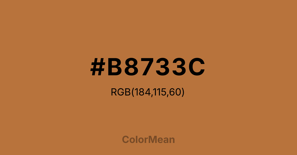 #B8733C color swatch