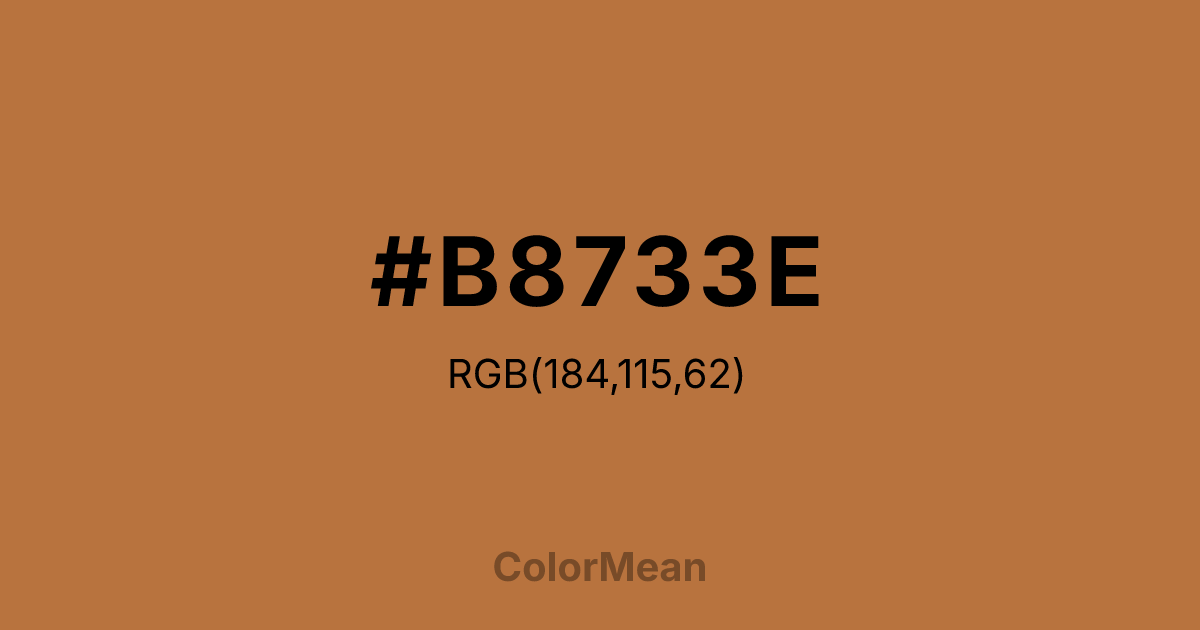 #B8733E color swatch
