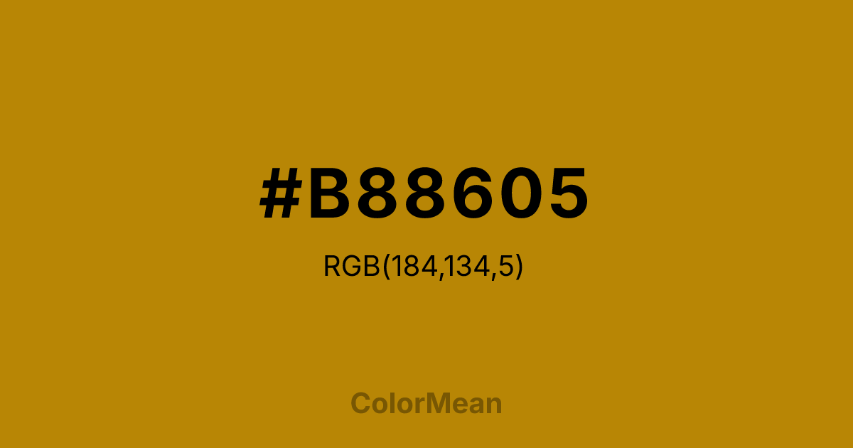 #B88605 color swatch