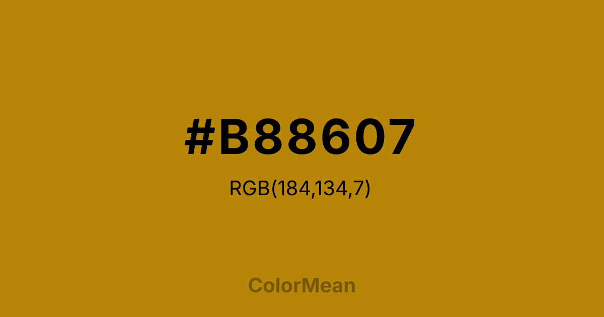 #B88607 color swatch