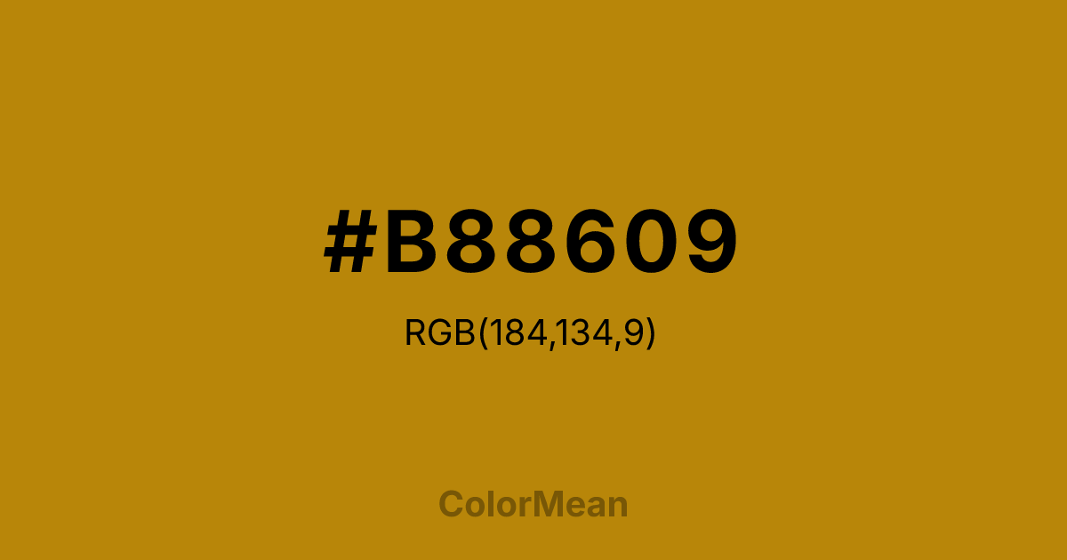 #B88609 color swatch