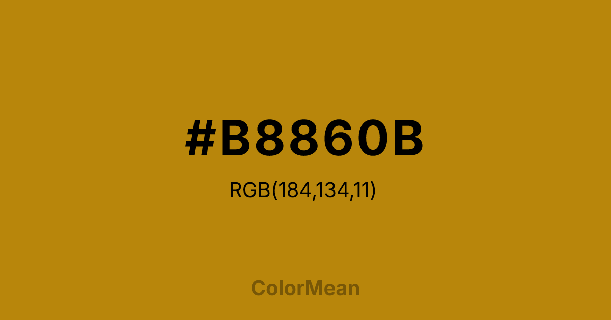 #B8860B color swatch