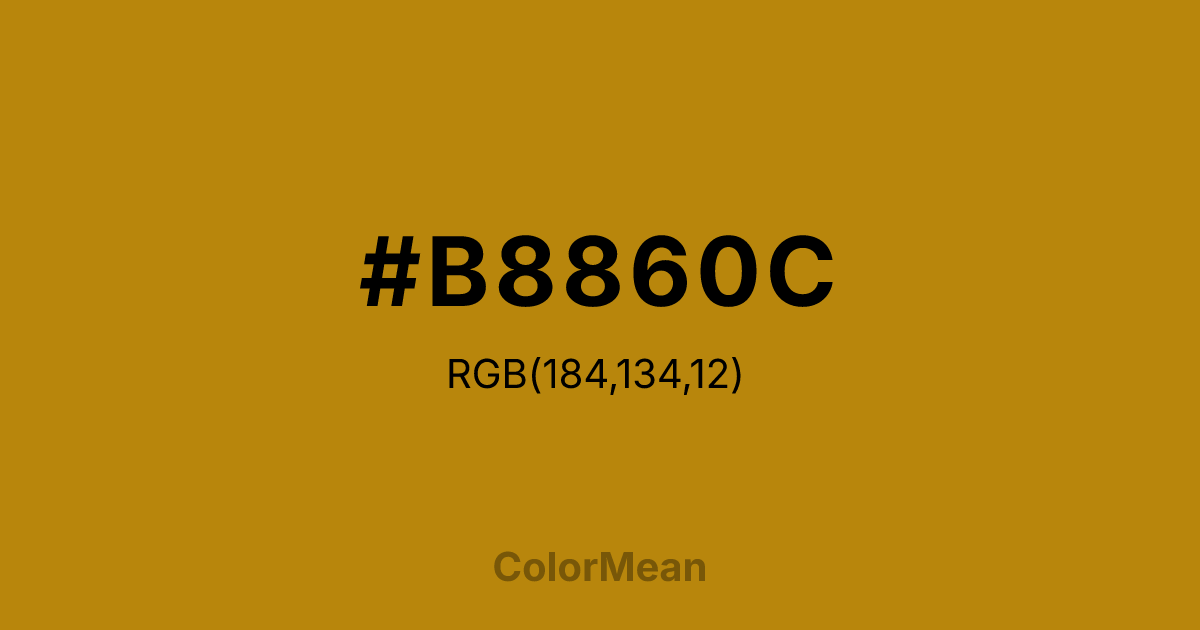 #B8860C color swatch