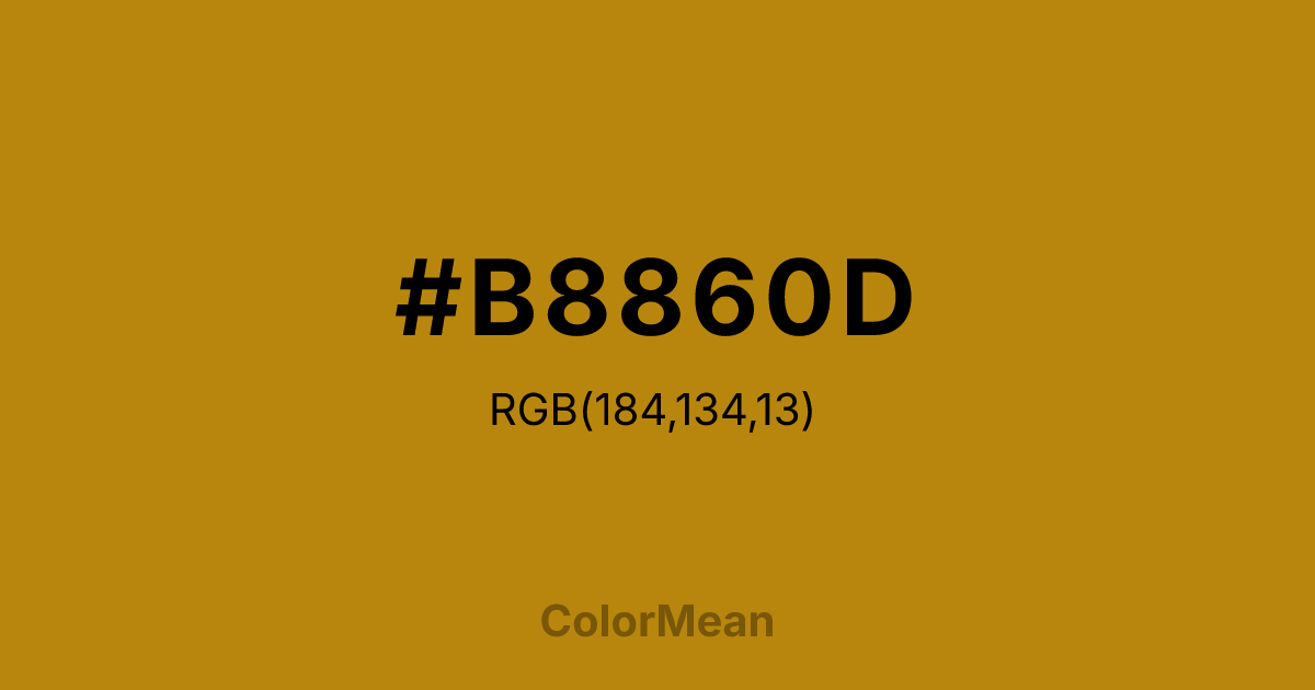 #B8860D color swatch