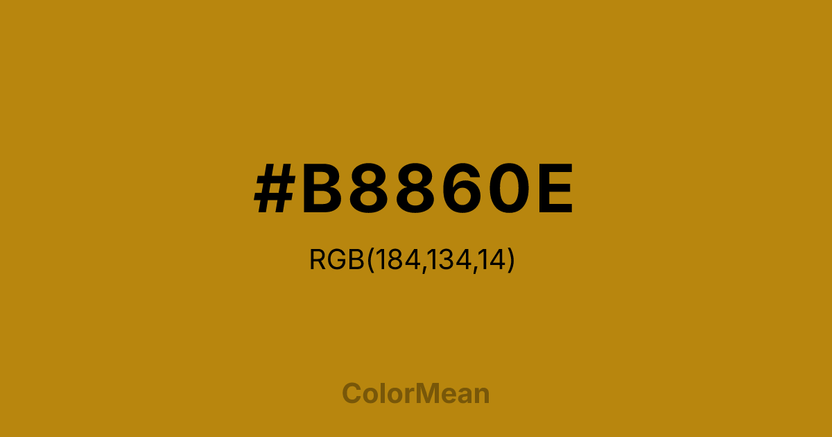 #B8860E color swatch