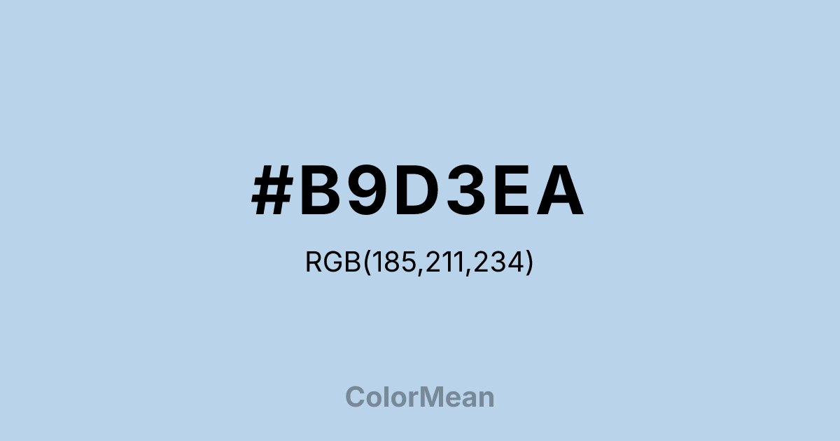 #B9D3EA color swatch