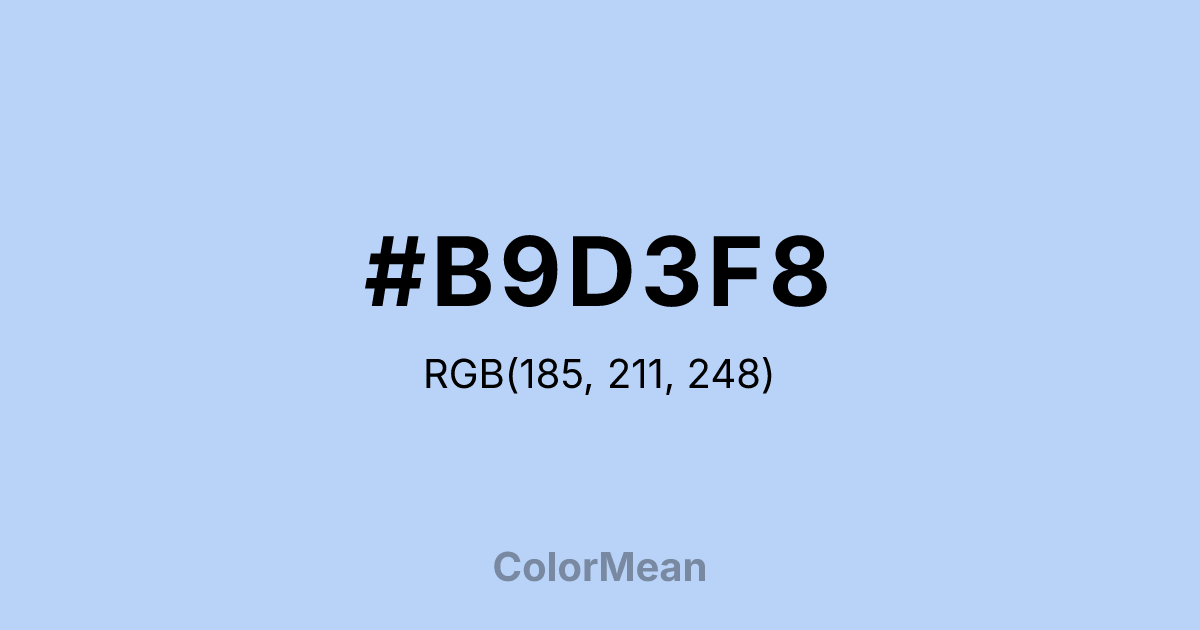 #B9D3F8 color swatch