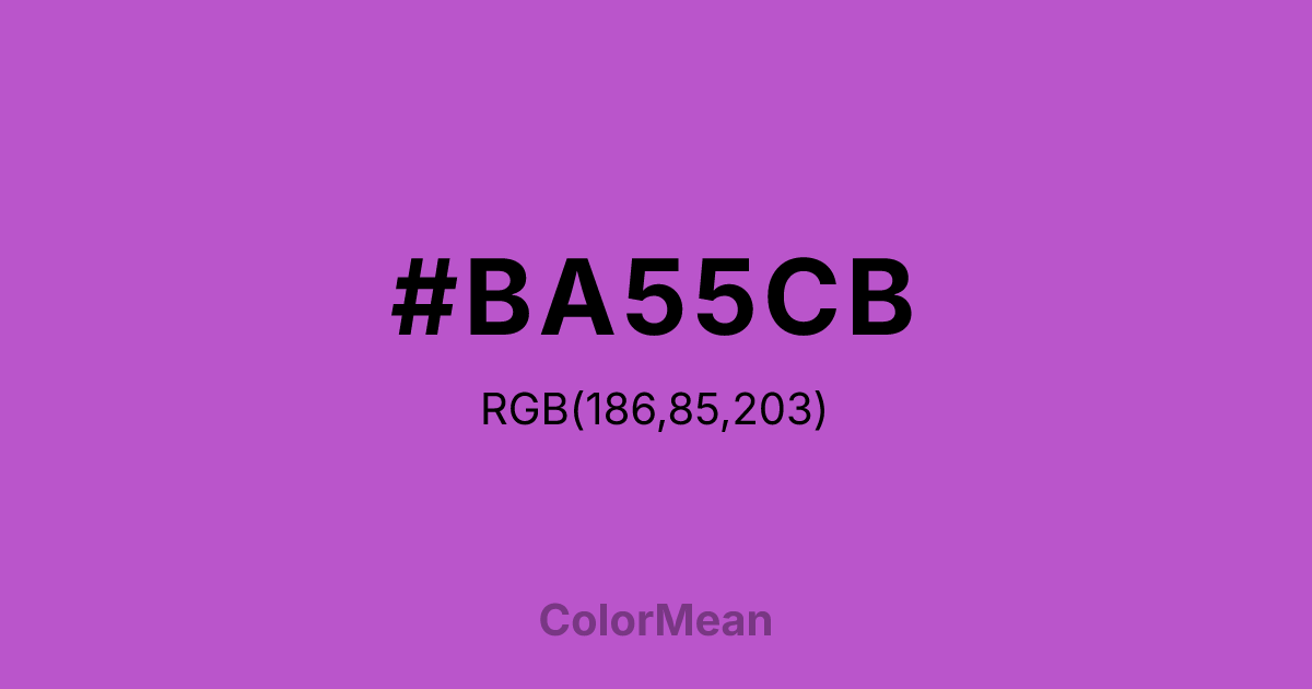 #BA55CB color swatch