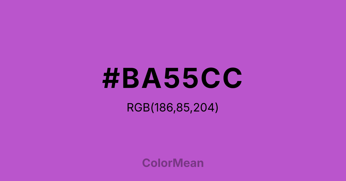 #BA55CC color swatch