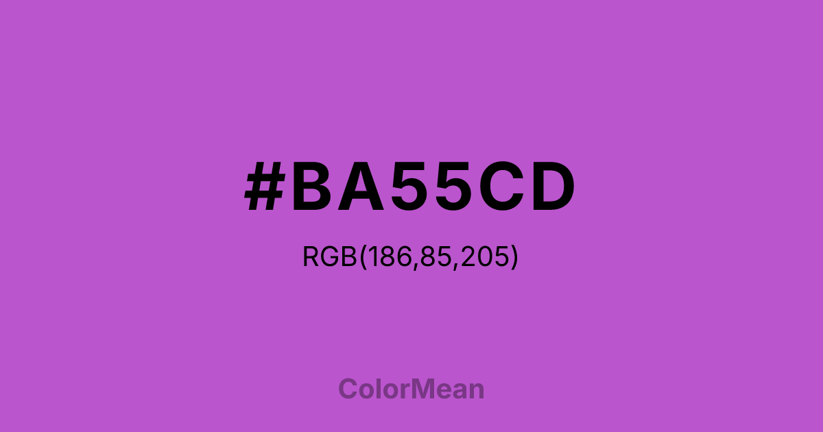 #BA55CD color swatch