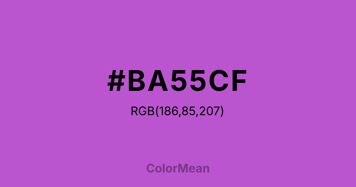 #BA55CF color swatch