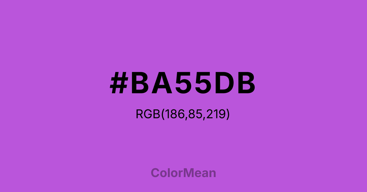 #BA55DB color swatch