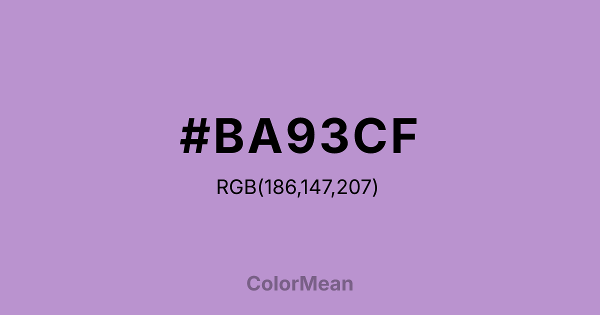 #BA93CF color swatch