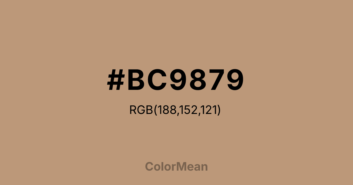 #BC9879 color swatch