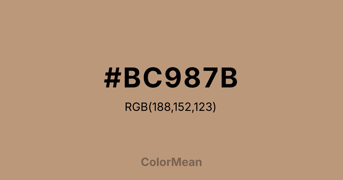 #BC987B color swatch