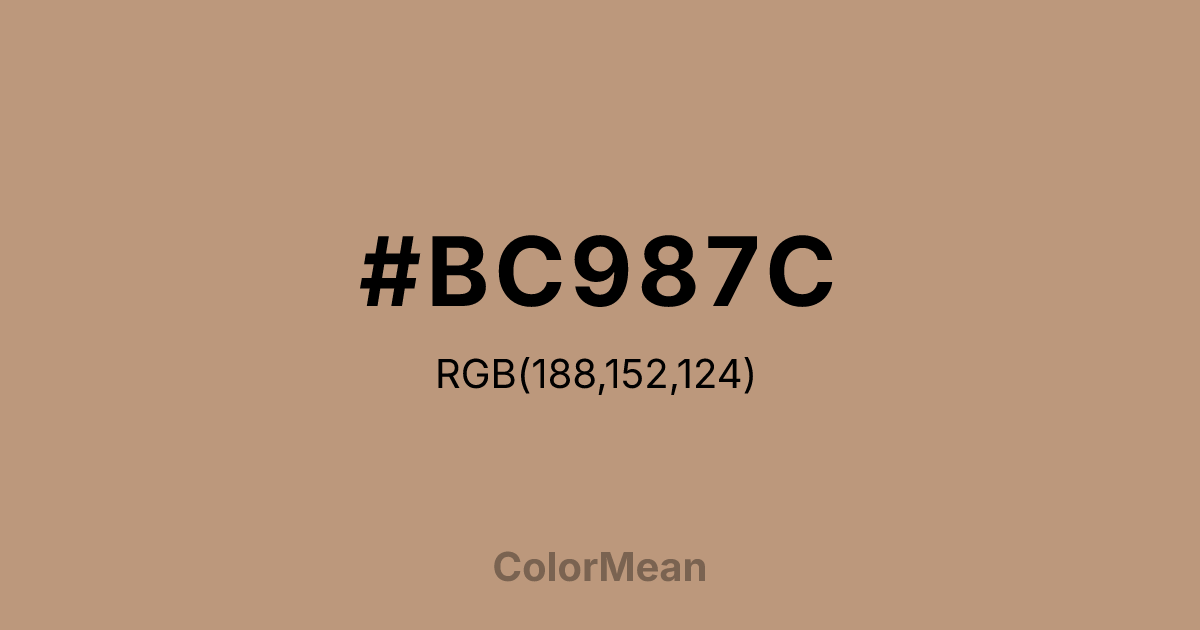 #BC987C color swatch