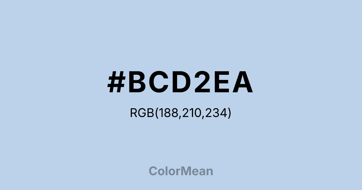#BCD2EA color swatch