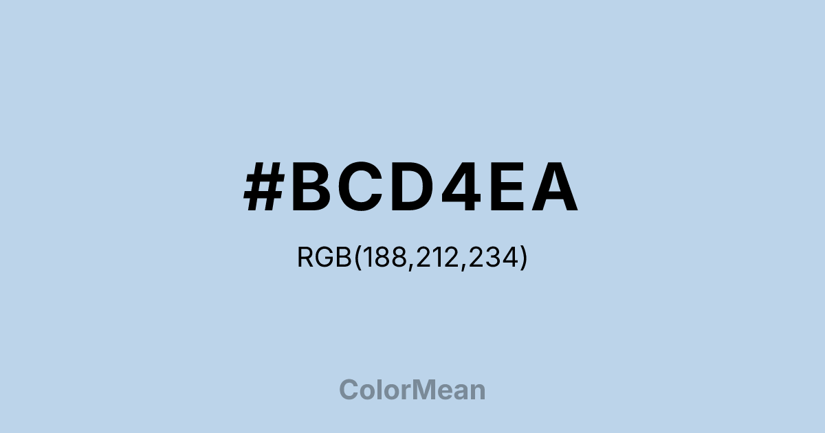 #BCD4EA color swatch