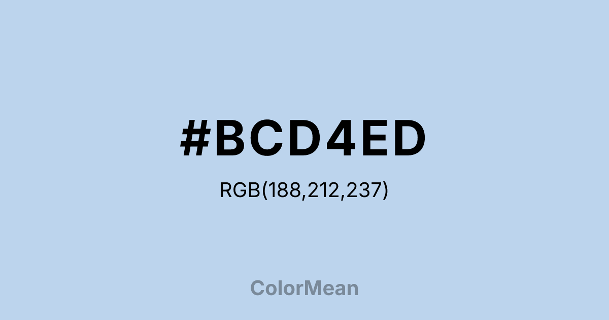 #BCD4ED color swatch