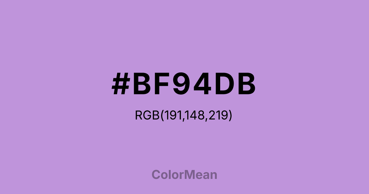 #BF94DB color swatch
