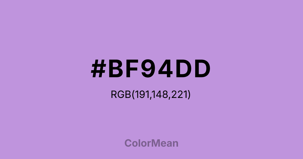 #BF94DD color swatch