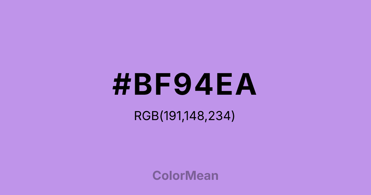 #BF94EA color swatch