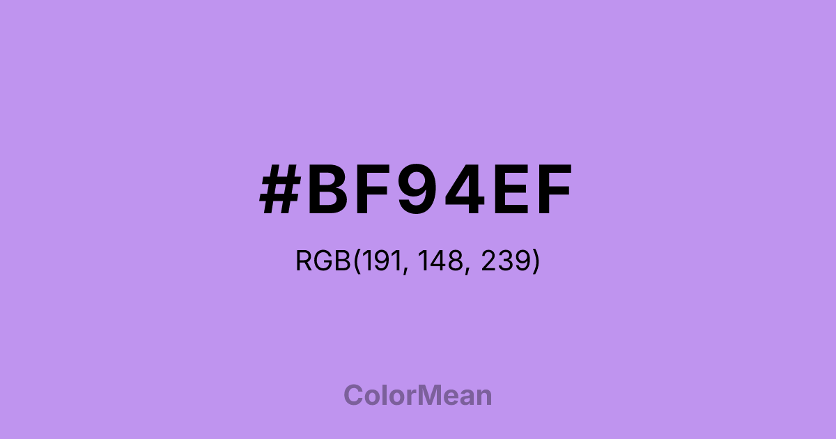#BF94EF color swatch