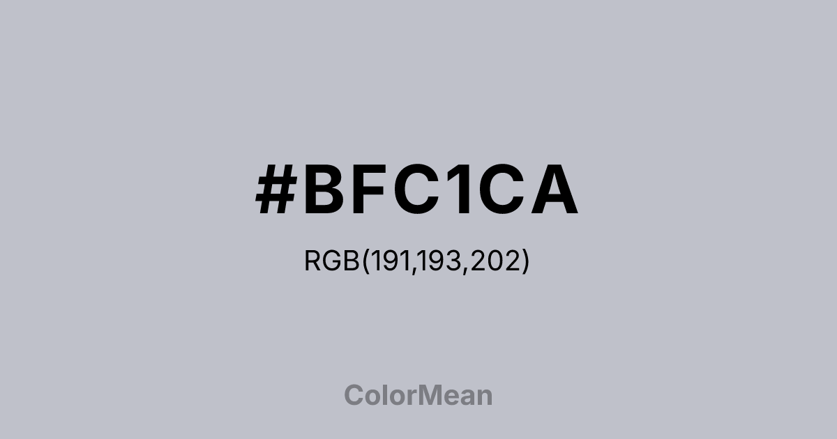 #BFC1CA color swatch