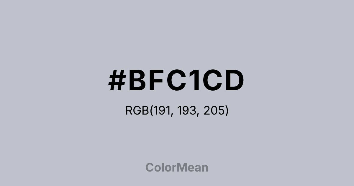 #BFC1CD color swatch