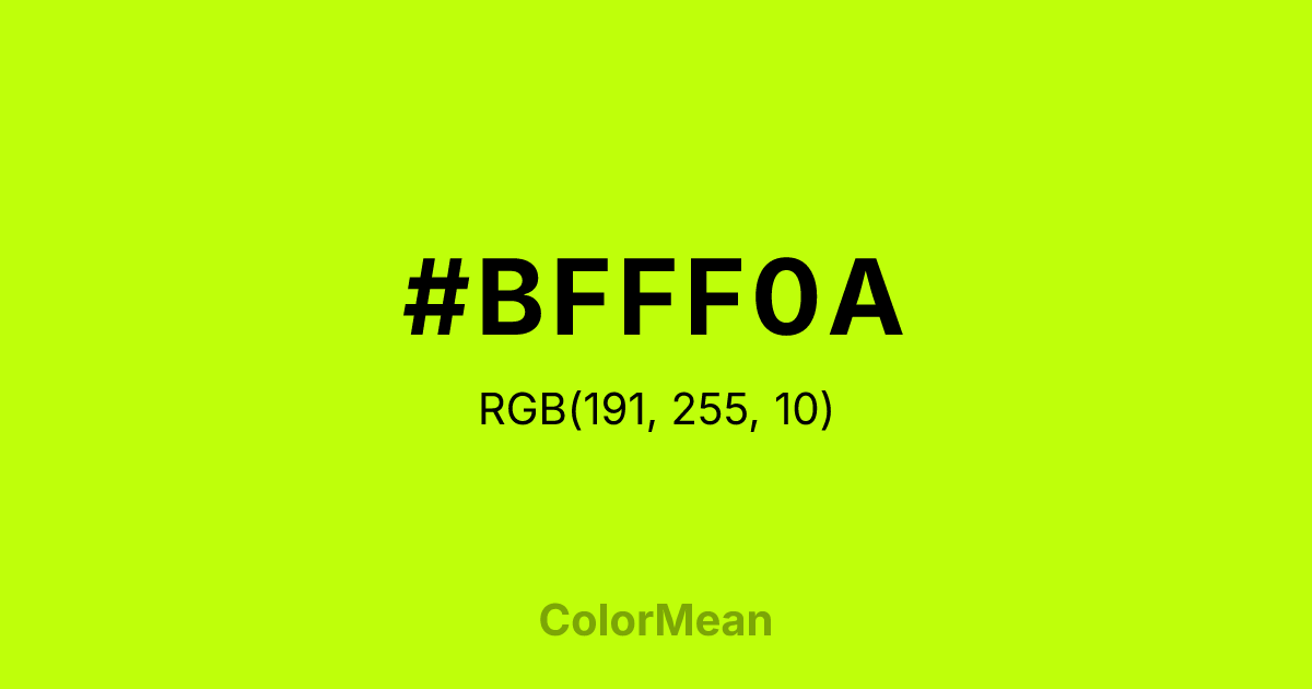 #BFFF0A color swatch