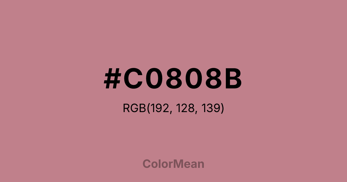#C0808B color swatch