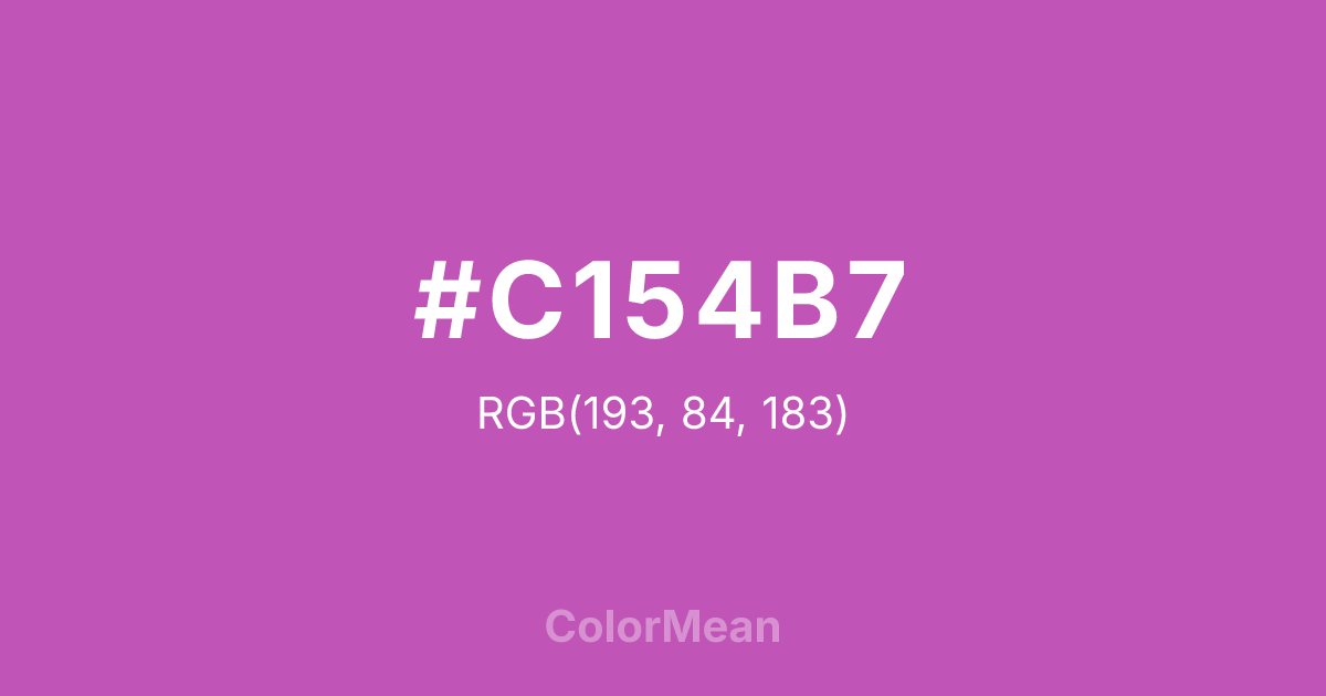 #C154B7 color swatch