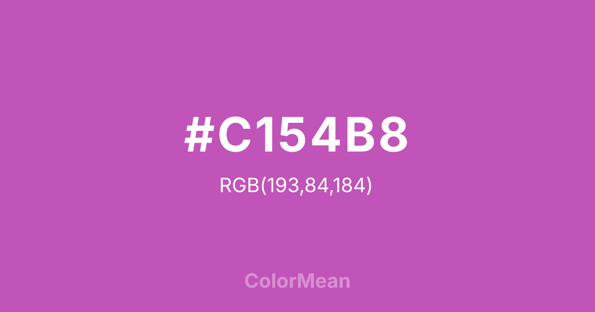 #C154B8 color swatch