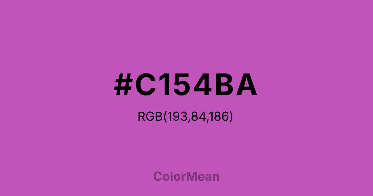 #C154BA color swatch