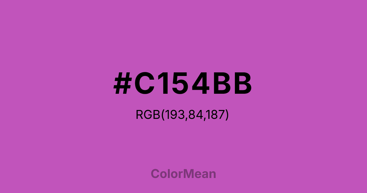 #C154BB color swatch