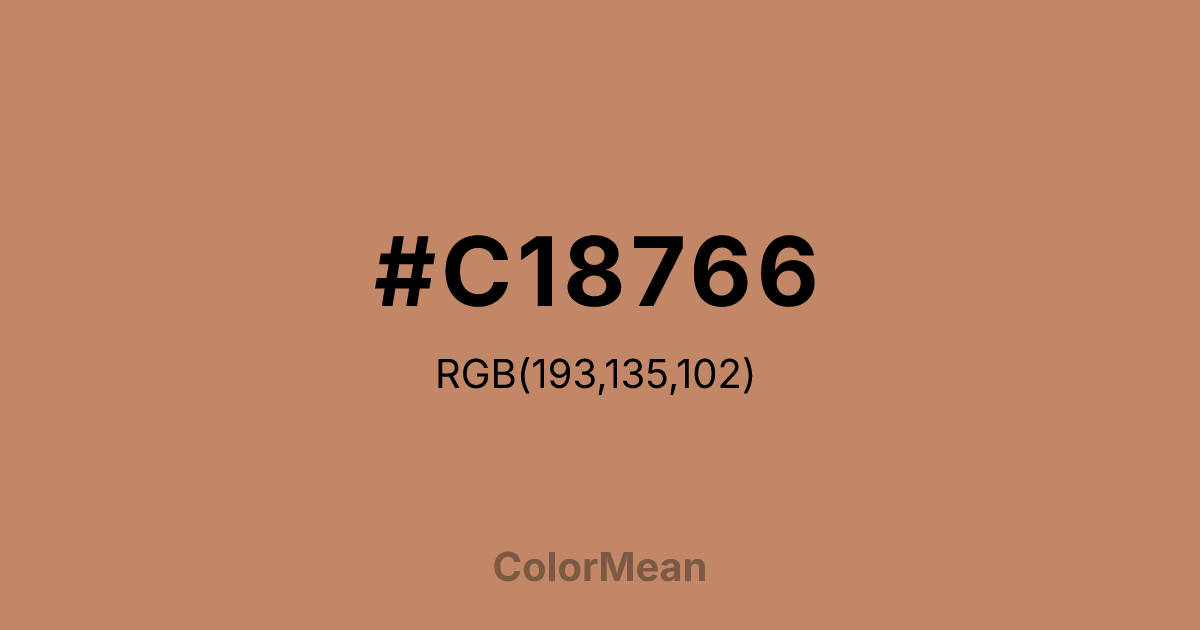 #C18766 color swatch