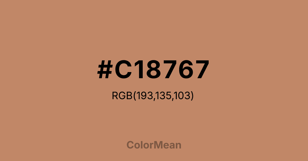 #C18767 color swatch