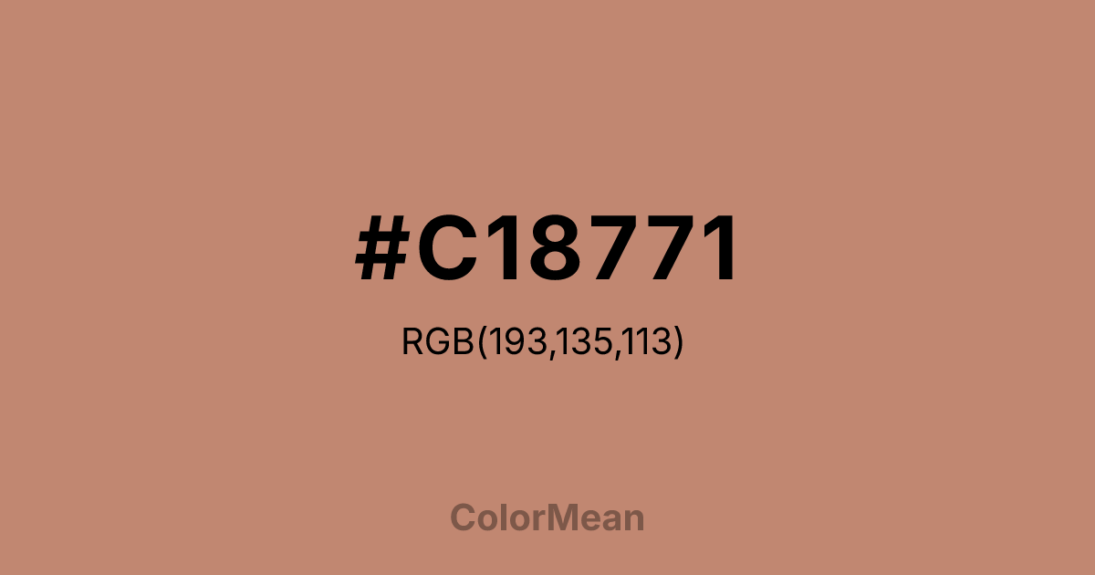 #C18771 color swatch