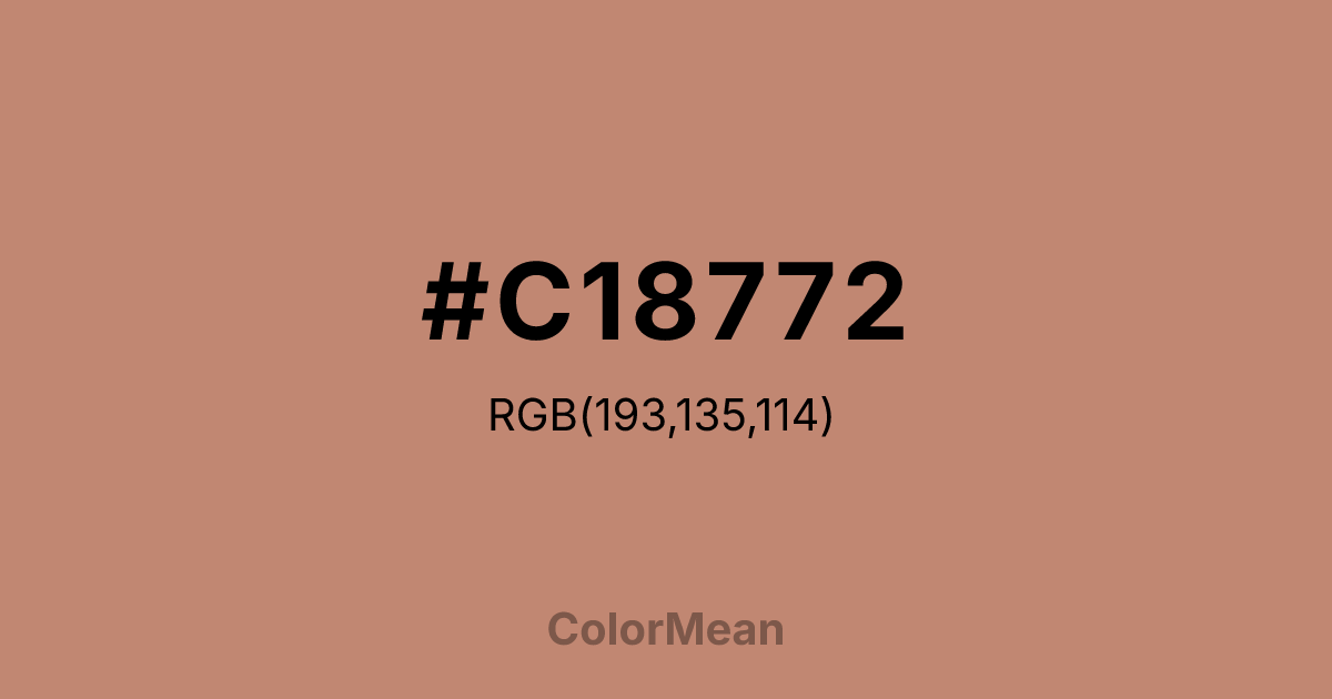 #C18772 color swatch