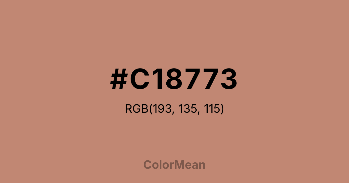 #C18773 color swatch