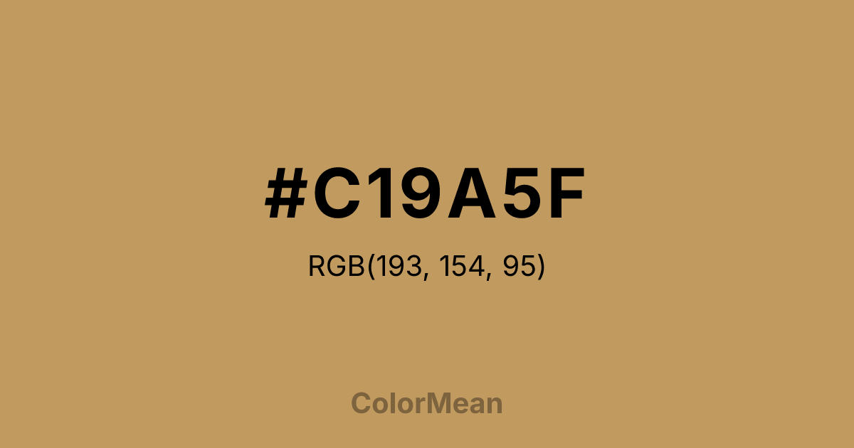 #C19A5F color swatch