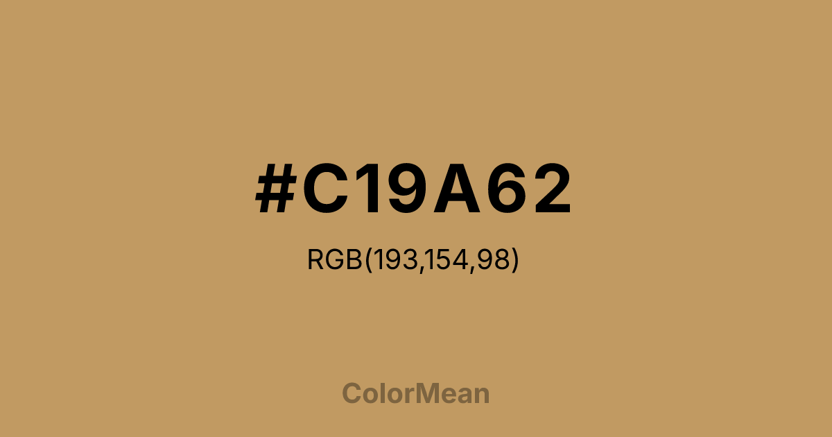 #C19A62 color swatch
