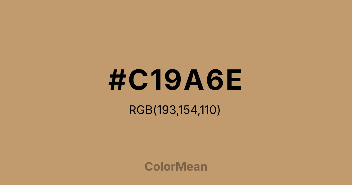 #C19A6E color swatch