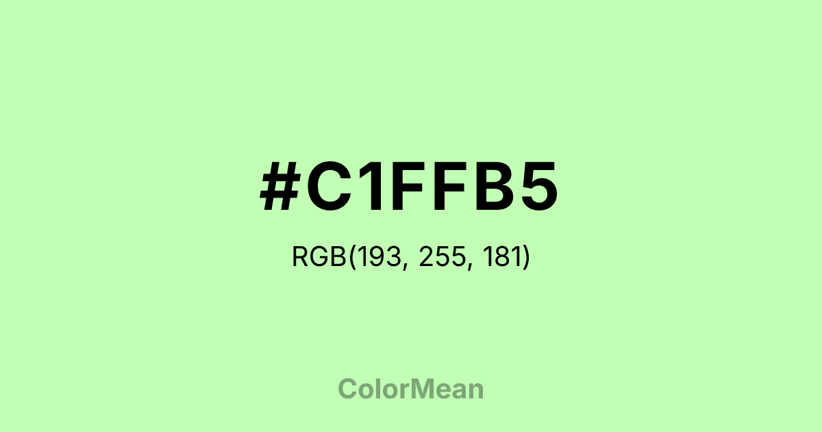 #C1FFB5 color swatch