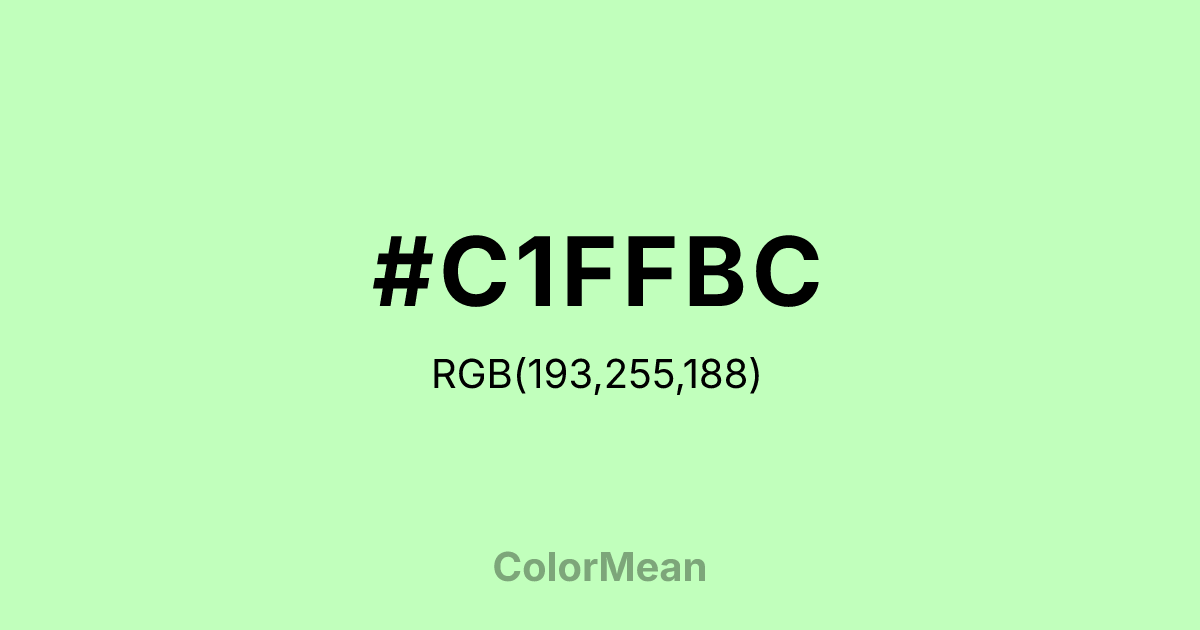 #C1FFBC color swatch